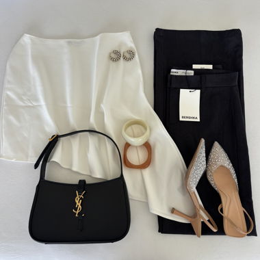 Asymmetrische weiße Zara-Oberteil Grösse S