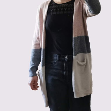 Long cardigan in three colors (M)