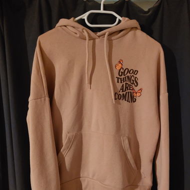 Beiger Hoodie 
