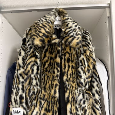 Jakke Kunstpelzjacke Leopard XS