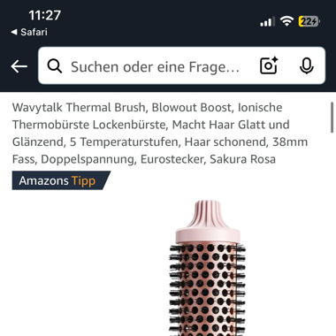 Wavy Talk Thermalbürste in Rosa
