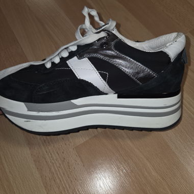 Guardiani Plateau-Sneaker nero/bianco