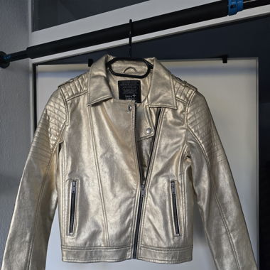 Perfecto simili cuir doré 
