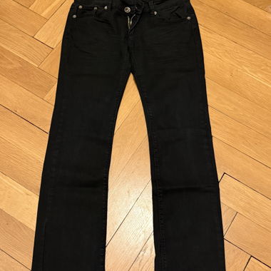 Jeans dritti neri 40 vita bassa