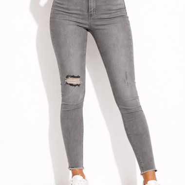 SET Georgia Cropped Skinny Jeans grey W34