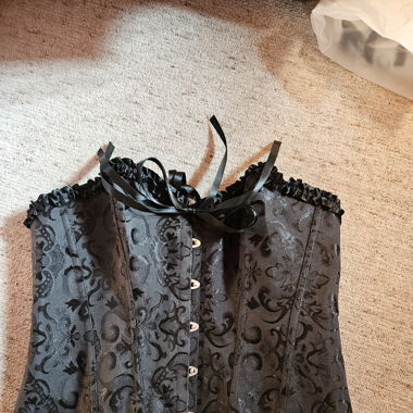 Corset et jupe assortis style cabaret