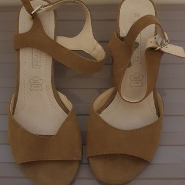 Scarpe con Tacco Beige