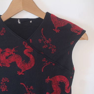 Robe Y2K motifs chinois