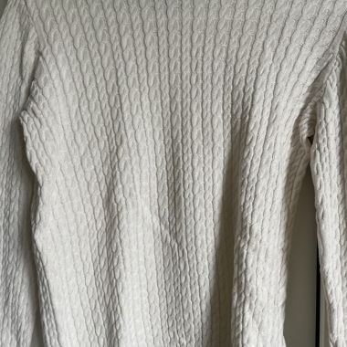 cream white sweater  