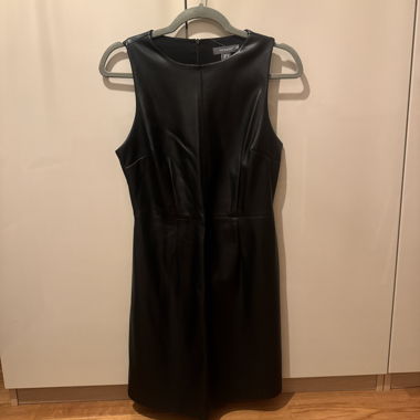 Faux leather dress