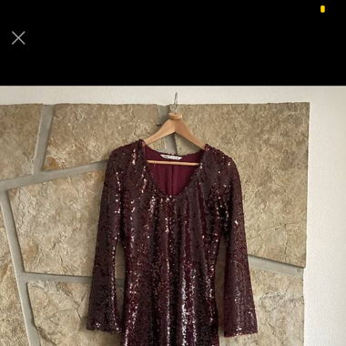 Robe Zara sequins bordeaux