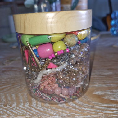 Mystery jewelry jar - pink dreams 