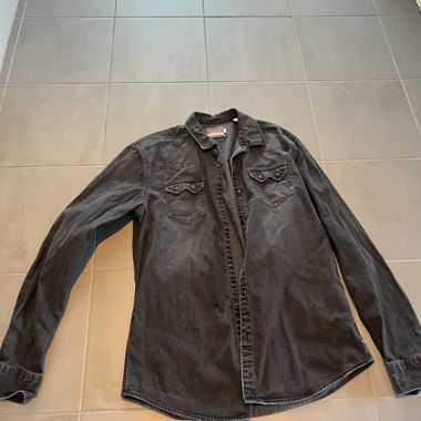 Chemise en jean noire Scotch & Soda