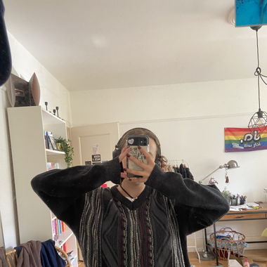 strickpulli mit v-neck