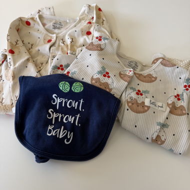 Next body de Noël pour bébé 1,5–2 ans et bavoir