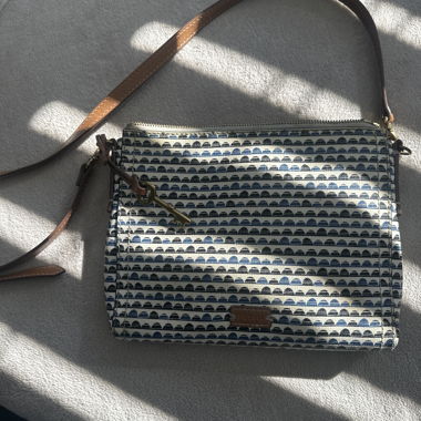 Sac bandoulière Fossil imprimé bleu