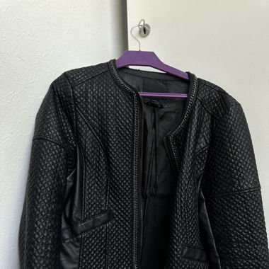 Veste perfecto en cuir matelassés