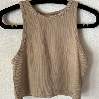 Beige Crop Top