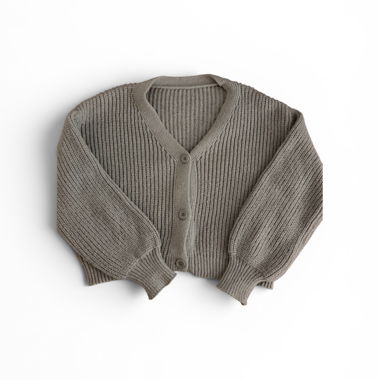Strick-Cardigan grau