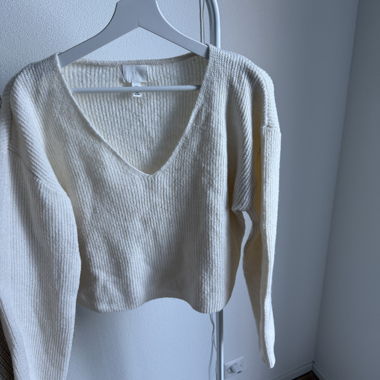 jumper white h&m