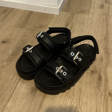 Black Platform Sandals