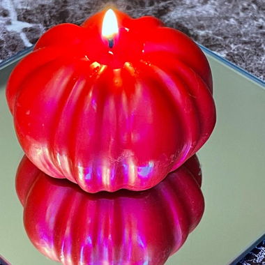 Rose kurbis candle