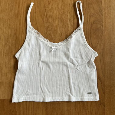 Crop top blanc