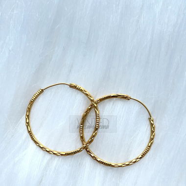Goldene Hoops Creolen