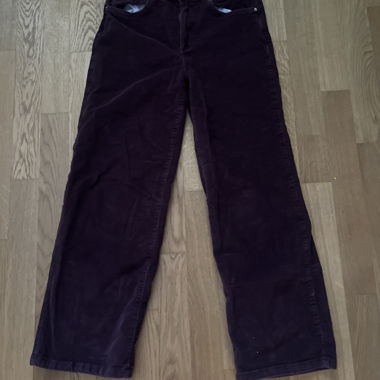 Brown corduroy trousers