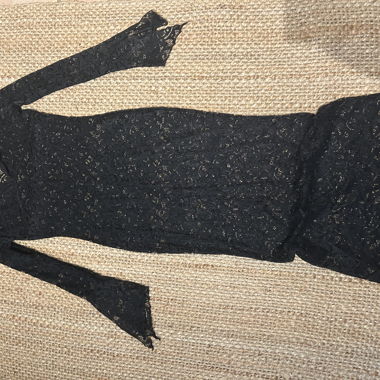 Black lace dress