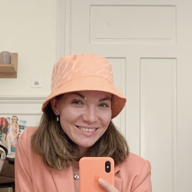 Blazer in peach