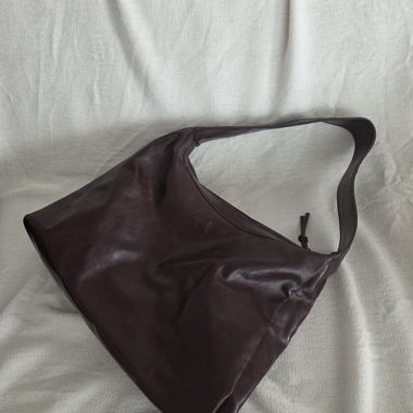 Borsa a tracolla bordeaux in ecopelle