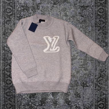 Pull en maille LV gris