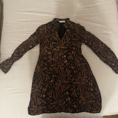 Robe imprimée à manches longues