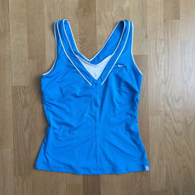 Top sportivo vintage Nike / Y2K / anni 2000 blu