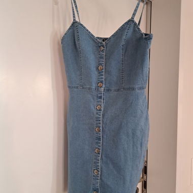 Denim Pinafore Dress Gr. 38