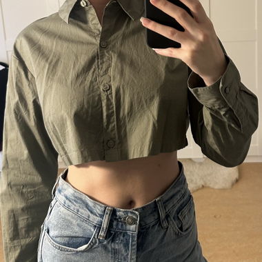 Olive green blouse