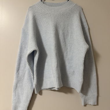 Light blue knit sweater