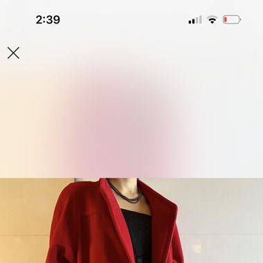 Red long coat