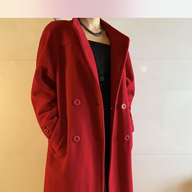 Red long coat