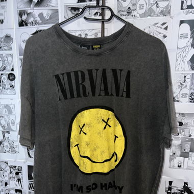 Oversized Nirvana Bershka T-Shirt