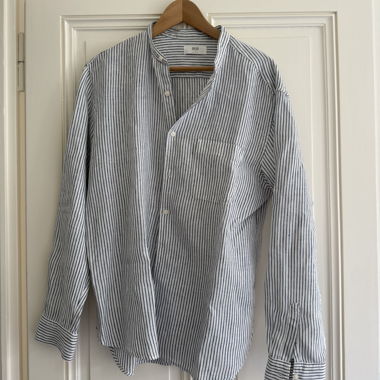 Chemise en lin rayée 