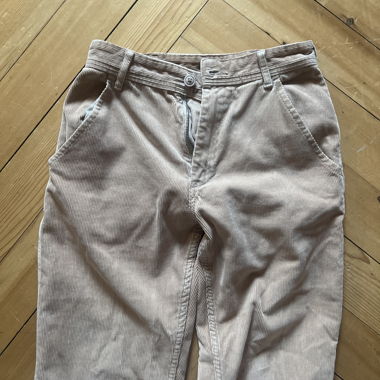 Beige corduroy trousers