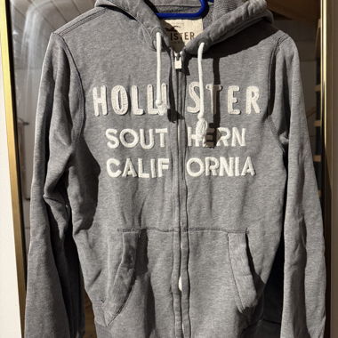 Grey Hollister Zip Hoodie