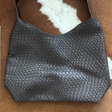 Borsetta Nera Intrecciata