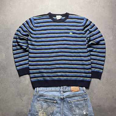 Maglione a righe Pashanim Lacoste Navy/Blue XL