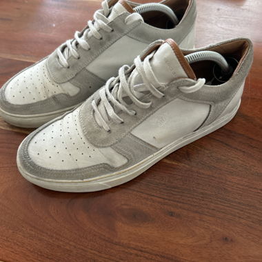 Benci Brothers Sneaker in Weiss/Grau