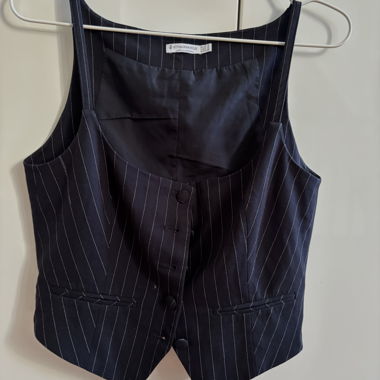 Gilet à rayures Stradivarius