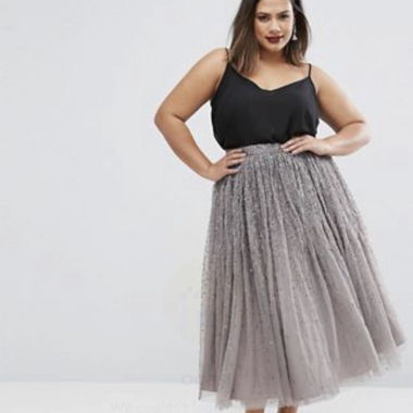 Jupe en tulle à paillettes