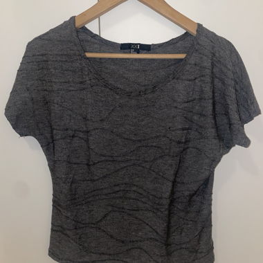 Grau meliertes T-Shirt